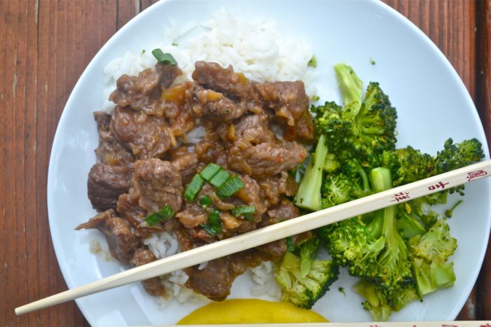 mango beef rice